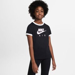 Sporta T-krekls meitenēm Nike Air Jr meiteņu sporta T-krekls CZ1828 657, melns цена и информация | Рубашки для девочек | 220.lv