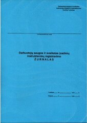 Darba drošības un veselības ievada instrukciju žurnāls A4, 10 lpp. cena un informācija | Kancelejas preces | 220.lv