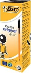 Ручки «ORANGE FINE» BIC 0,8 мм, черные, в упаковке по 20 шт. (101144) цена и информация | BIC Товары для детей и младенцев | 220.lv