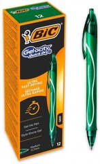 Gela pildspalva Bic Gel Quick Dry, zaļa, 12 gab. цена и информация | Письменные принадлежности | 220.lv