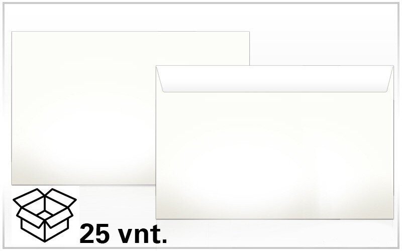 Aploksnes C5 ar noplēšamu strēmeli, 162x229 mm, 25 gab. cena un informācija | Aploksnes | 220.lv