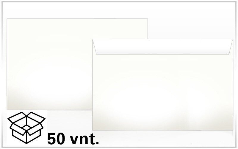 Aploksnes ar noplēšamu strēmeli C65, 114x229 mm, 50 gab. cena un informācija | Aploksnes | 220.lv