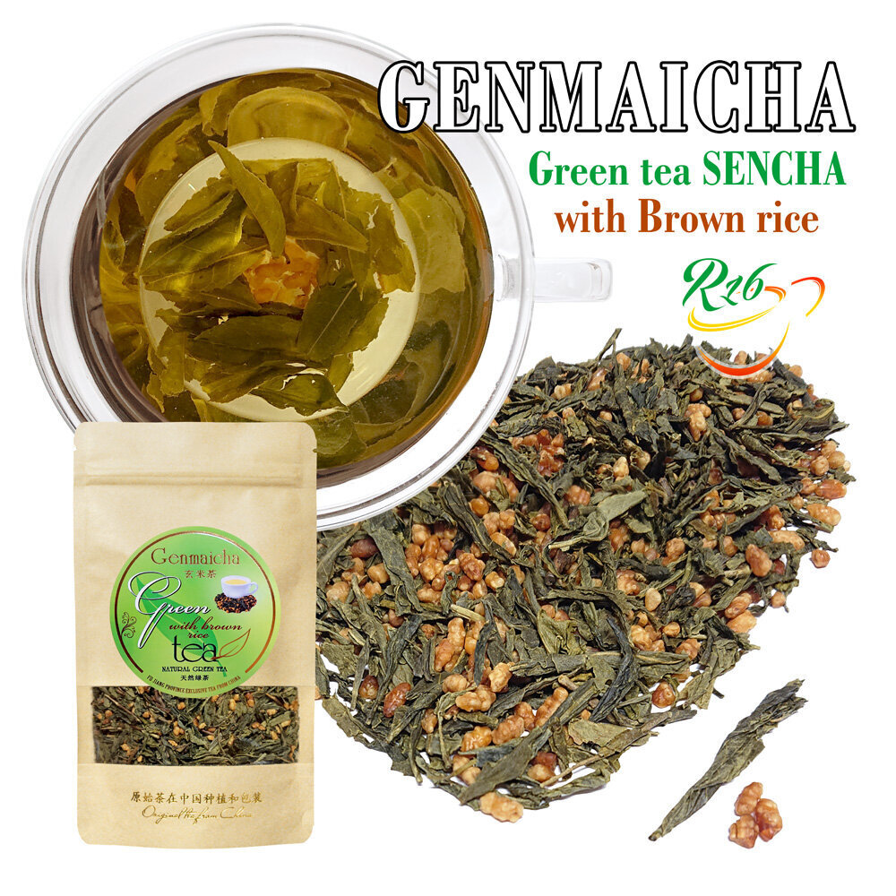 GENMAICHA - Zaļā tēja SENCHA ar grauzdētiem rīsiem, 100 g цена и информация | Tēja | 220.lv