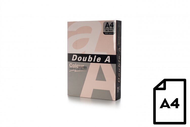 Krāsains papīrs Double A Flamingo, 80 g, A4, 500 lapas cena un informācija | Burtnīcas un papīra preces | 220.lv