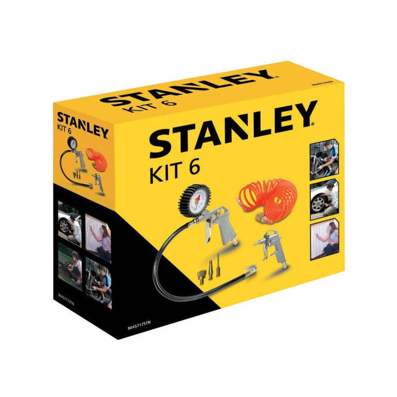 Pneimatisko instrumentu komplekts KIT6 STANLEY 9045717STN cena un informācija | Rokas instrumenti | 220.lv