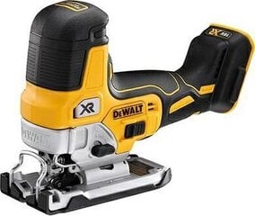 Akumulatora figūrzāģis 18V DeWALT DCS335N-XJ (bez akumulatora) цена и информация | Пилы, циркулярные станки | 220.lv