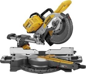 Akumulatora Leņķzāģis 54V 250mm DeWALT DCS727N-XJ (bez akumulatora) cena un informācija | Zāģi, ripzāģi | 220.lv