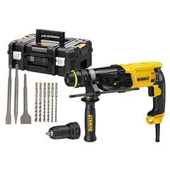 Perforators ar piederumiem 900W DeWALT D25144KP-QS cena un informācija | Skrūvgrieži, urbjmašīnas | 220.lv