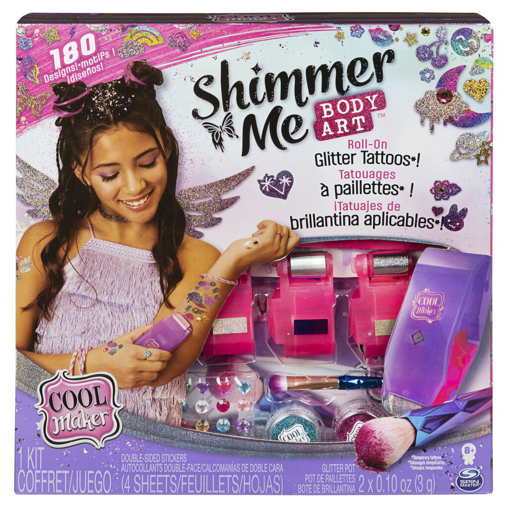 Spīdīgi tetovējumi Cool Maker Shimmer Me цена и информация | Rotaļlietas meitenēm | 220.lv