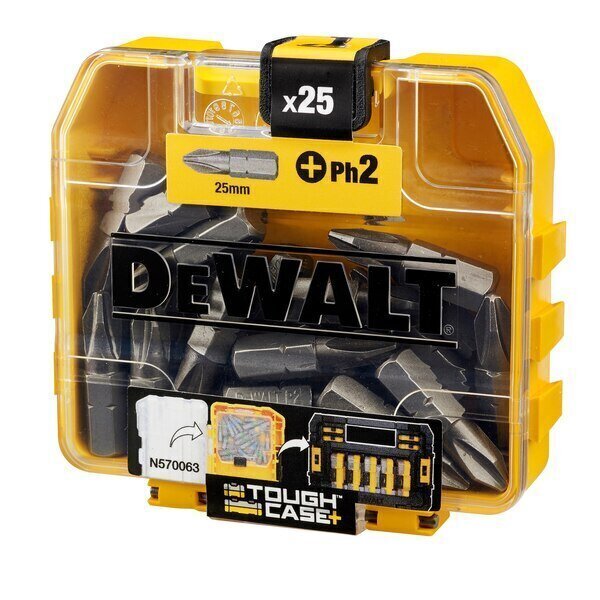 Skrūvgriežu uzgalis PH2x25mm 25gab. DeWALT DT71522-QZ цена и информация | Rokas instrumenti | 220.lv