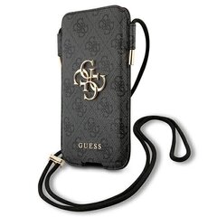 Guess Torebka telefonam GUHCP12L4GPSGR 6,7" pelēks/grey 4G Metal Logo цена и информация | Чехлы для телефонов | 220.lv