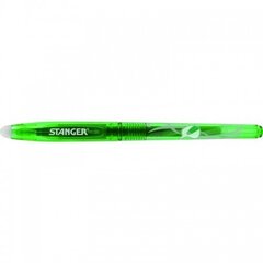STANGER Eraser Gel Pen 0.7 mm, zaļa, 12 gab 18000300078, cena un informācija | Rakstāmpiederumi | 220.lv