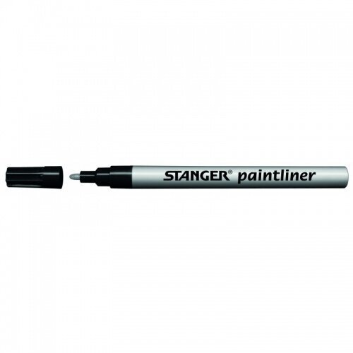 STANGER PAINTLINER fine silver, 1-2 mm, 10 gab 210007, cena un informācija | Rakstāmpiederumi | 220.lv