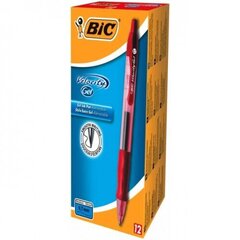 Gela pildspalva BIC Gel-ocity BX12, sarkana, 12 gab. cena un informācija | Rakstāmpiederumi | 220.lv