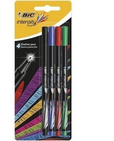 Fineliners INTENSITY FINE CLAS MIX BCL Blister 4, цена и информация | Rakstāmpiederumi | 220.lv