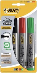 Перманентный маркер BIC ECO 2300 BL4 EU, 4 шт. 023041 цена и информация | Письменные принадлежности | 220.lv