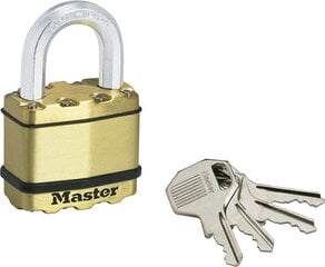 Замок навесной EXCELL 50 мм Masterlock M5BEURD цена и информация | Дверные защелки | 220.lv