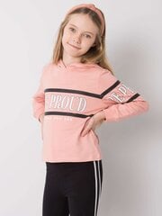 Хлопковая толстовка пыльно-розового цвета для девочки. цена и информация | Рубашки для девочек | 220.lv