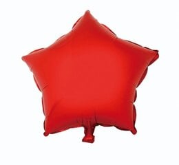 Folija balons B&C "Star", sarkans, 1 gab 36 cm цена и информация | Шарики | 220.lv