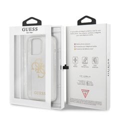 GUHCP13LPCUGL4GTR Guess TPU Big 4G Full Glitter Case for iPhone 13 Pro Transparent cena un informācija | Telefonu vāciņi, maciņi | 220.lv
