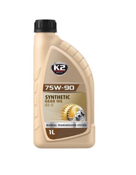 K2 75W-90 GL-5 sintētiskā ātrumkārbas eļļa, 1 L цена и информация | Eļļas citām autodaļām | 220.lv