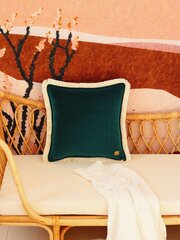 Зеленая удлиненная бархатная подушка цена и информация | Подушки | 220.lv
