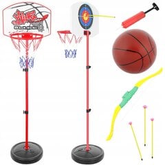 Basketbola komplekts bērniem: basketbola statīvs, gaisa sūknis, bumba cena un informācija | Rotaļlietas zēniem | 220.lv