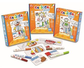 Radošais komplekts CARIOCA Baby krāsojama puzle Pirāti цена и информация | Развивающие игрушки | 220.lv