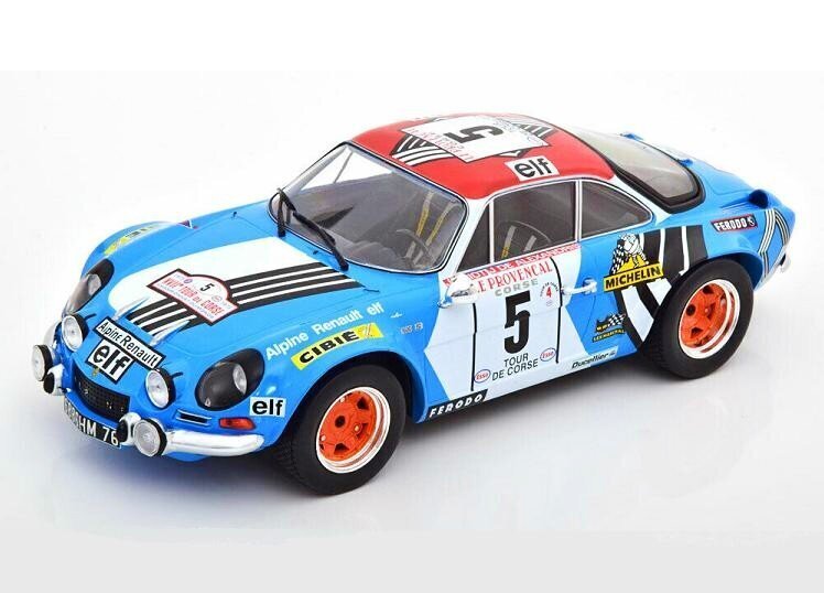 Alpine Renault A110 #5 Rallye Tour de Corse J.F.Piot/J.de Alexandris IXO 1:18 cena un informācija | Kolekcionējamie modeļi | 220.lv