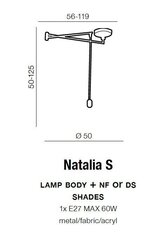 Azzardo корпус светильника Natalia S AZ1924 цена и информация | Люстры | 220.lv