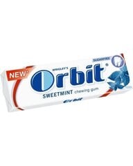 Košļājamā gumija Orbit Sweet Mint, 14 g цена и информация | Сладости | 220.lv