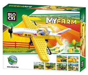 Конструктор блоков MyFarm Самолет для полевого опрыскивания, KB0312, 146 шт. цена и информация | Kонструкторы | 220.lv