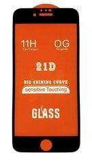 Hallo Full Face 21D Tempered Glass Aizsargstikls ar rāmītī Apple iPhone 6 / 6s цена и информация | Защитные пленки для телефонов | 220.lv