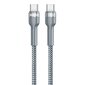 Remax Jany Series Nylon Braided vads, USB Type C, 1 m, sudrabains цена и информация | Savienotājkabeļi | 220.lv