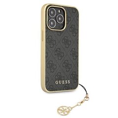 Guess GUHCP13XGF4GGR iPhone 13 Pro Max 6,7" pelēks/grey hardcase 4G Charms Collection cena un informācija | Telefonu vāciņi, maciņi | 220.lv