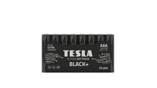 Baterija Tesla AAA Black+ R03, 24 gab. cena un informācija | Baterijas | 220.lv