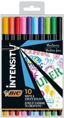 Pildspalvu komplekts FineLiners Intensity Fine 0,4 mm, 10 krāsu CEL1011727 cena un informācija | Rakstāmpiederumi | 220.lv