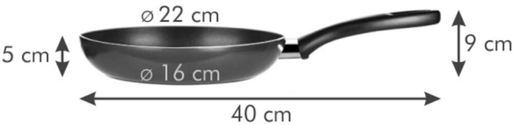 Tescoma Presto panna, 22 cm cena un informācija | Pannas | 220.lv