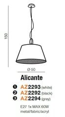 Azzardo piekaramā lampa Alicante AZ2292 cena un informācija | Lustras | 220.lv