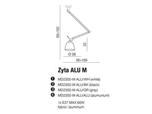 Azzardo gaismekļa rāmis Zyta AZ2304 цена и информация | Люстры | 220.lv