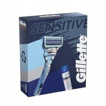 Komplekts vīriešiem: skuveklis Gillette Skinguard 1UP + skūšanās želeja 200ml cena un informācija | Gillette Smaržas, kosmētika | 220.lv