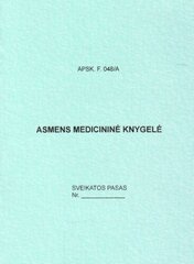 Личная медицинская книжка, А6 (12) 0720-012 цена и информация | Тетради и бумажные товары | 220.lv
