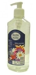 Šķidrās ziepes ar glicerīnu, ar ziedu smaržu (bez krāsvielām), ar dozatoru, 500 ml cena un informācija | Ziepes | 220.lv