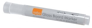 Маркер для белой доски Glass Nobo (4 шт.), белый цена и информация | Письменные принадлежности | 220.lv