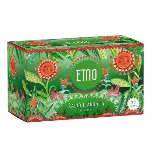 Zaļā tēja ar Matcha ETNO, 40 g (2 g x 20 gab.) цена и информация | Tēja | 220.lv