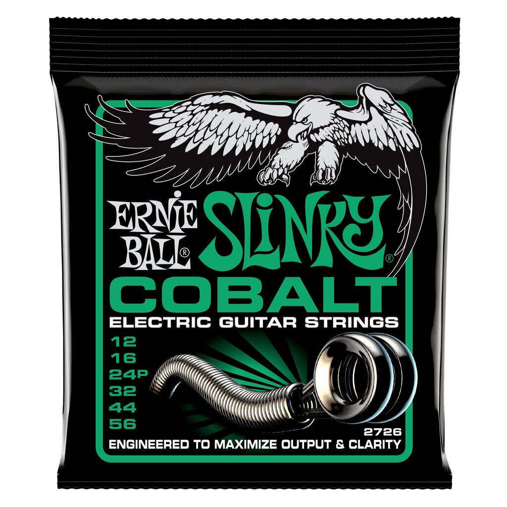 Stīgas el. ģitārai Ernie Ball P02726 Not Even Slinky Cobalt 12-56 cena un informācija | Mūzikas instrumentu piederumi | 220.lv