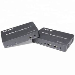 HDMI paplašinātājs (extender) līdz 150m, 4K, KVM цена и информация | Кабели и провода | 220.lv