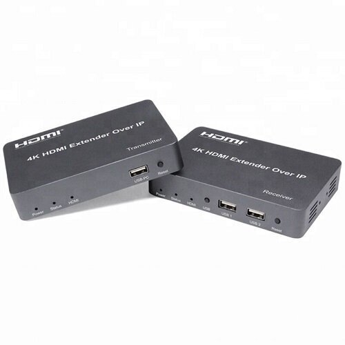 HDMI paplašinātājs (extender) līdz 150m, 4K, KVM цена и информация | Kabeļi un vadi | 220.lv