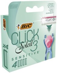 Skuveklis BIC Shaving heads SOLEIL CLICK SENSITIVE (4 gab.) cena un informācija | Skūšanās piederumi, kosmētika | 220.lv