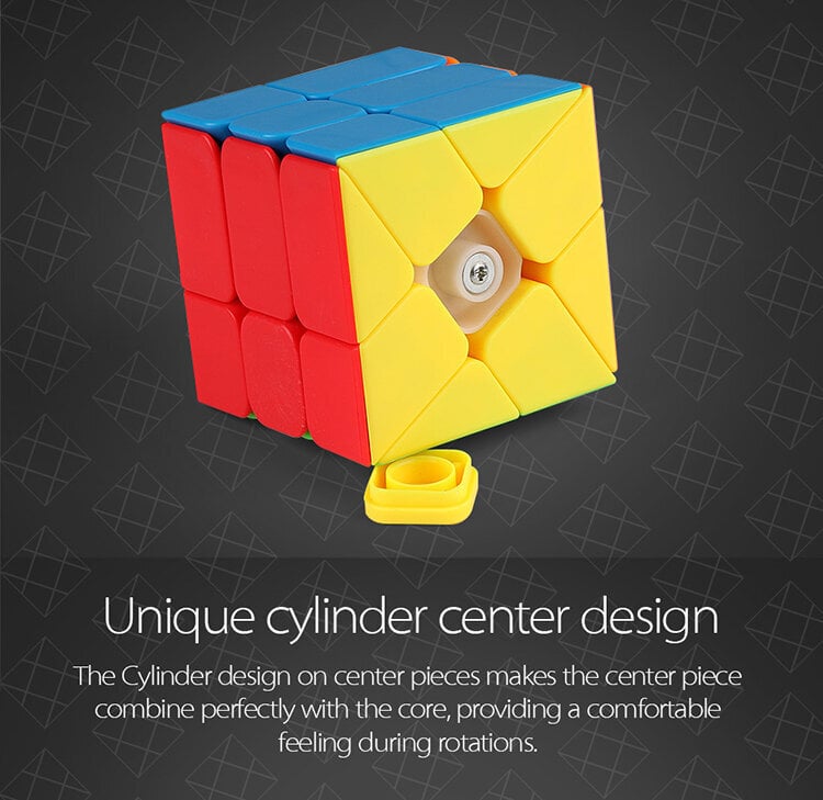 Rotaļlieta - galvas mežģis Rubika kubs Windmill Cube, bez uzlīmēm цена и информация | Galda spēles | 220.lv